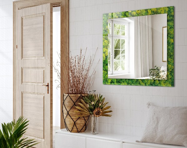 Printed mirror Smooth white stone