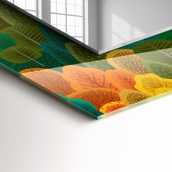 Decorative mirror Skull-shaped roses