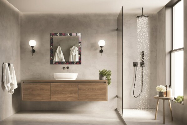 Printed mirror Pink hearts