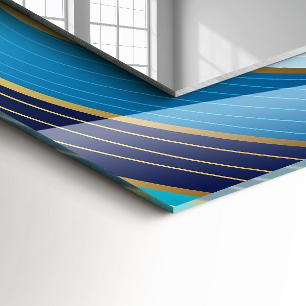 Decorative mirror Easter egg white leaves