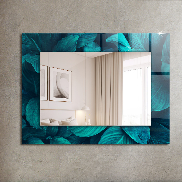 Wall mirror decor Ginkgo leaves