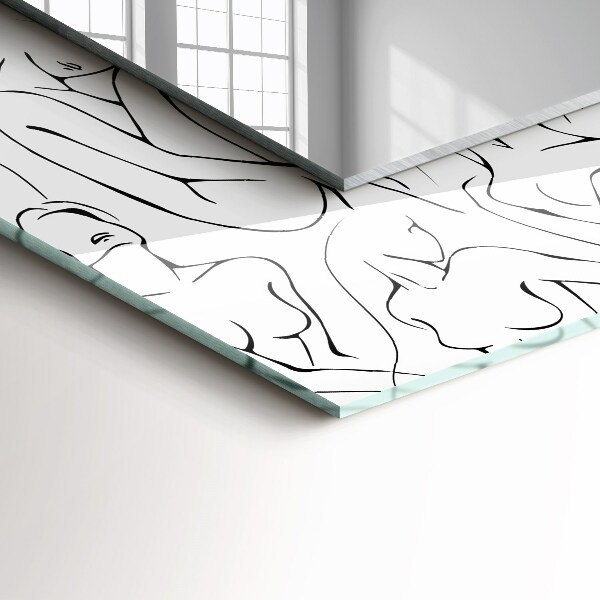 Printed mirror Abstract lava