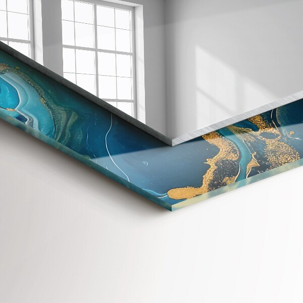 Decorative mirror Astratta fringes in marble