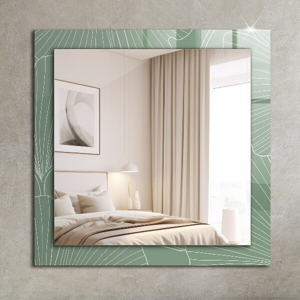 Wall mirror design Ginkgo mist