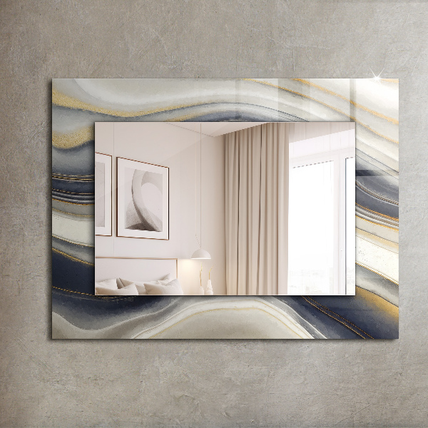 Mirror frame with print Astrata coloured mist