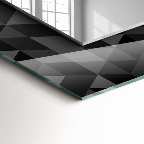 Wall mirror design Triangular dwarfs and crickets