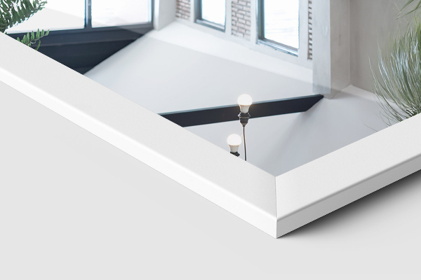 Large floor mirror white 14x61 in