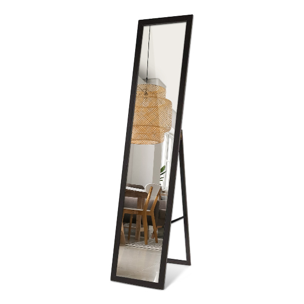 Large floor mirror black 14x61 in