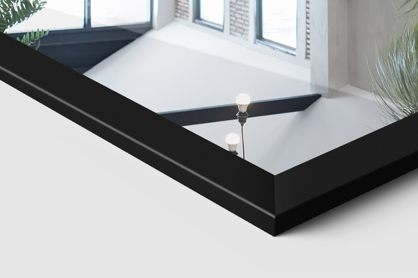 Large floor mirror black 14x61 in