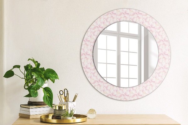 Round decorative mirror Petals of flowers