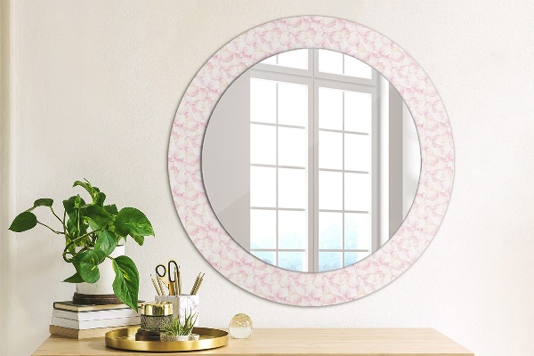 Round decorative mirror Petals of flowers