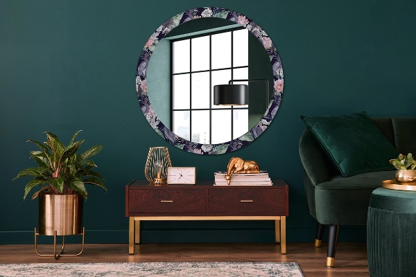 Round decorative mirror Caps birds