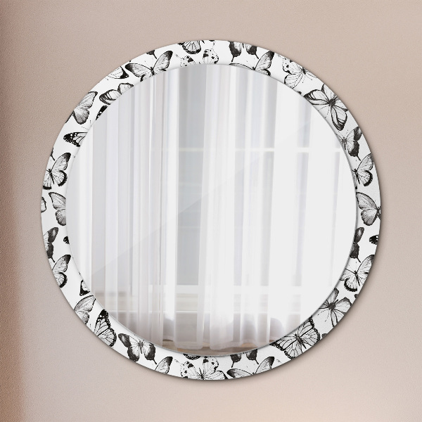 Round decorative mirror Butterfly