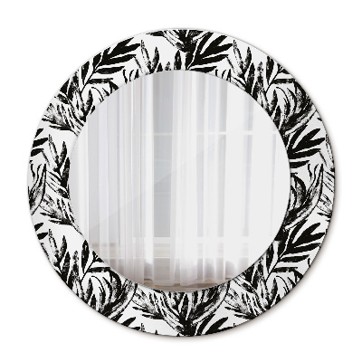 Round printed mirror Monster