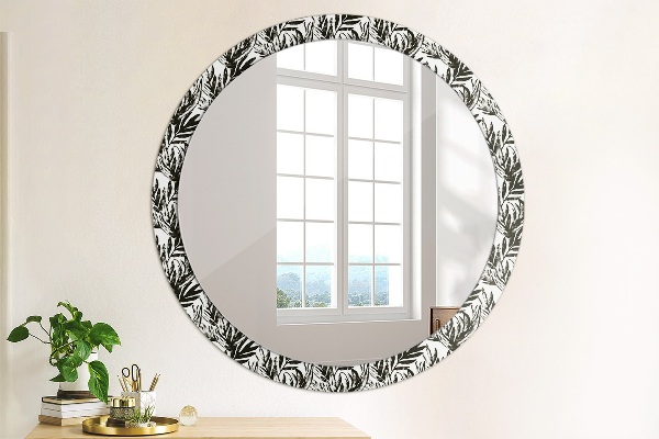 Round printed mirror Monster