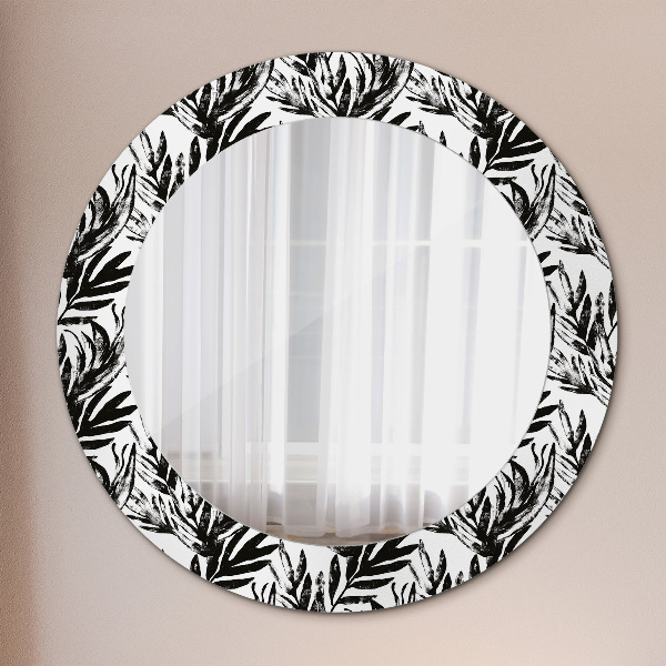 Round printed mirror Monster