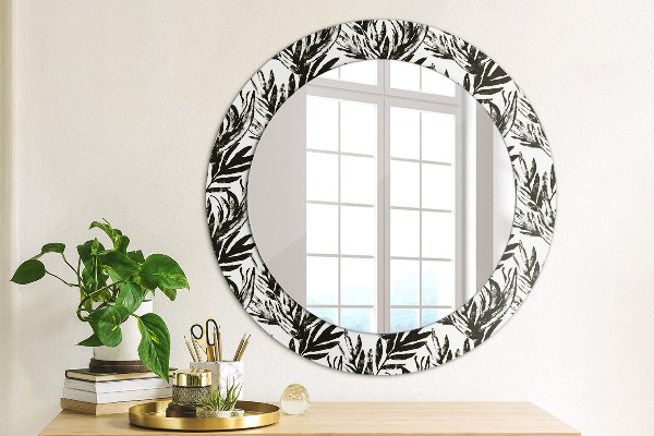 Round printed mirror Monster