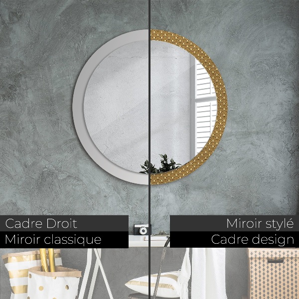 Round wall mirror decor Deco vintage