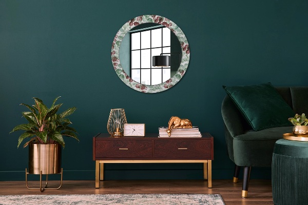 Round wall mirror decor Eucalyptus