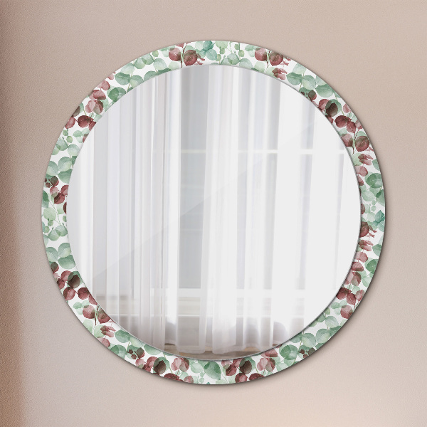 Round wall mirror decor Eucalyptus