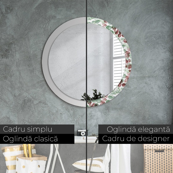 Round wall mirror decor Eucalyptus