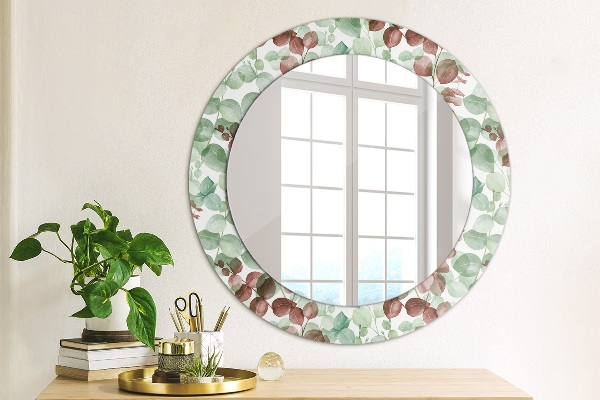 Round wall mirror decor Eucalyptus