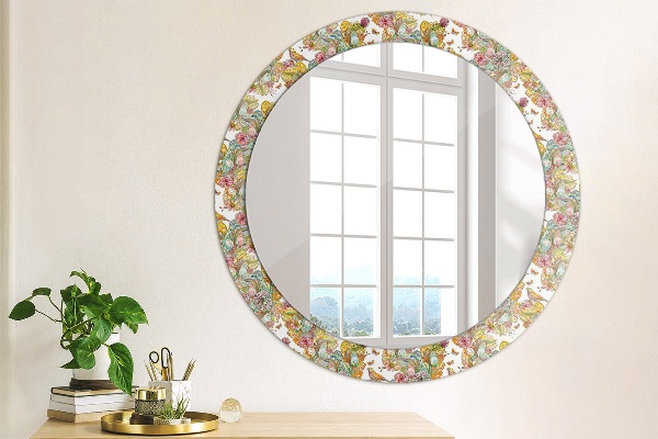 Round decorative mirror Dream about fairy tales