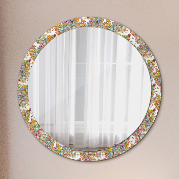 Round decorative mirror Dream about fairy tales