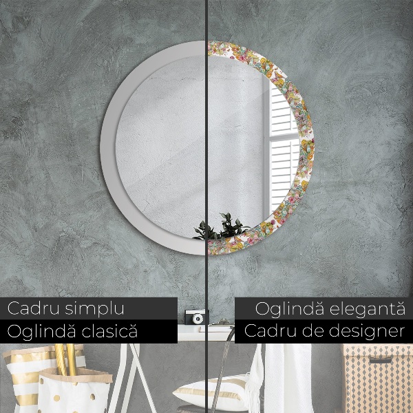 Round decorative mirror Dream about fairy tales