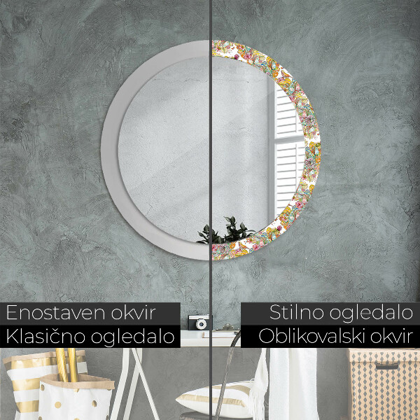 Round decorative mirror Dream about fairy tales