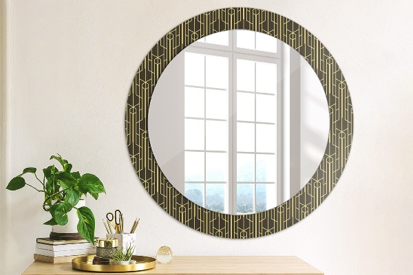 Round decorative mirror Abstract