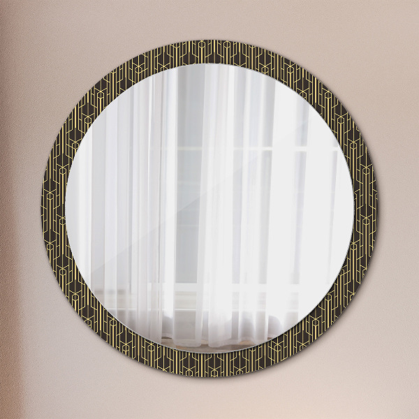 Round decorative mirror Abstract