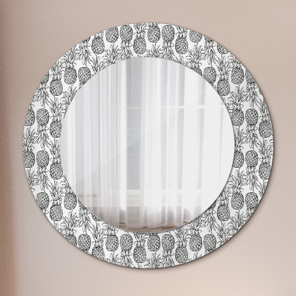 Round decorative mirror Pineapple