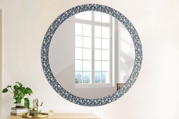 Round wall mirror decor Boho pattern