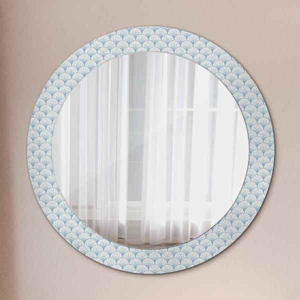 Round wall mirror decor Japanese retro