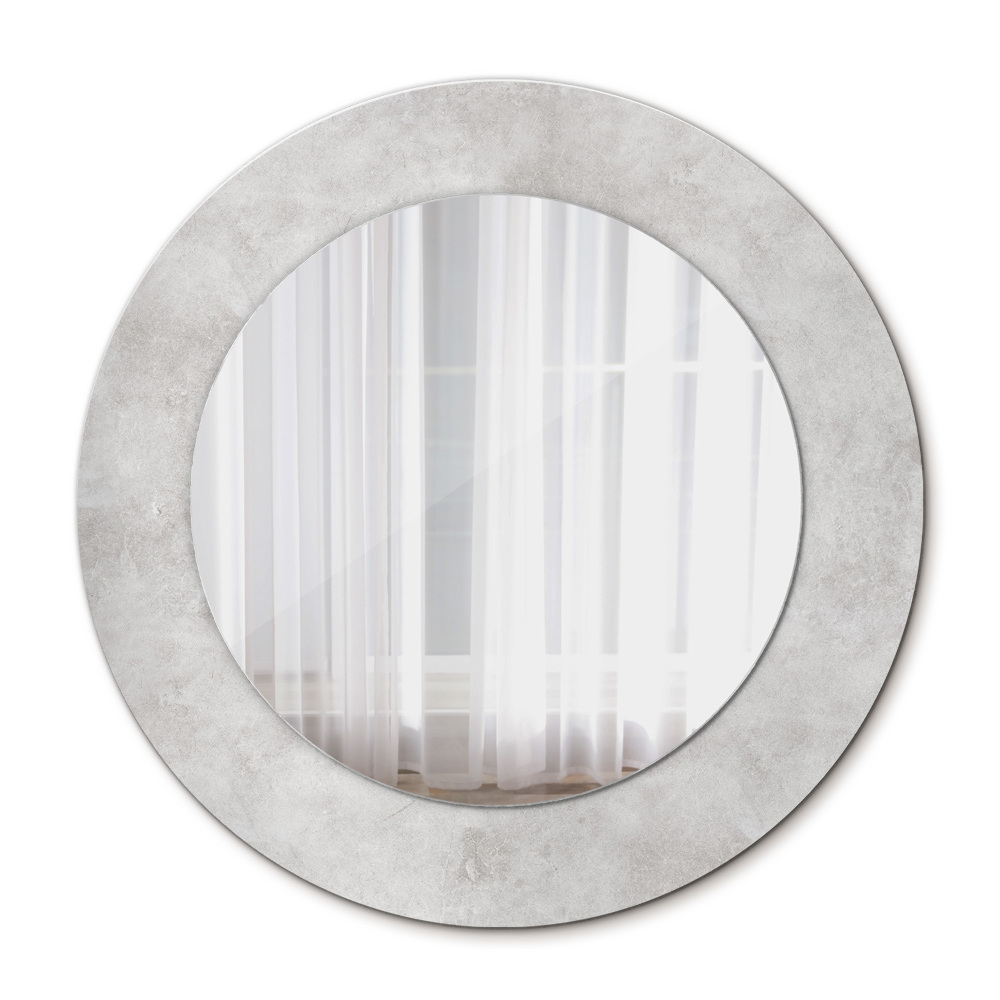 Round decorative mirror Concrete texture