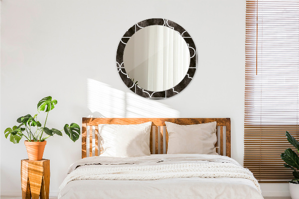 Round decorative mirror Antique tiles