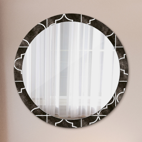 Round decorative mirror Antique tiles