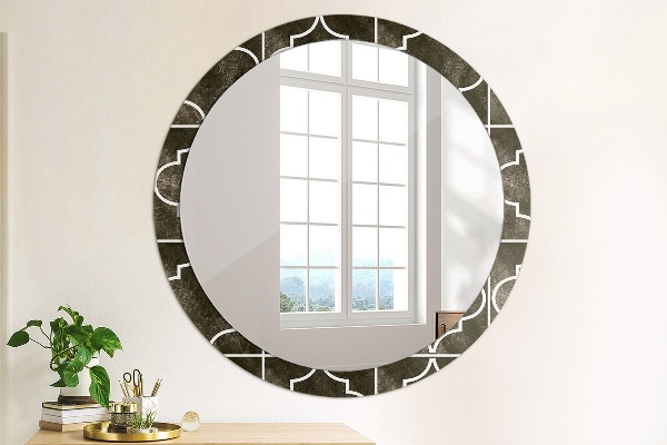 Round decorative mirror Antique tiles