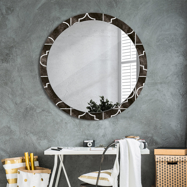 Round decorative mirror Antique tiles