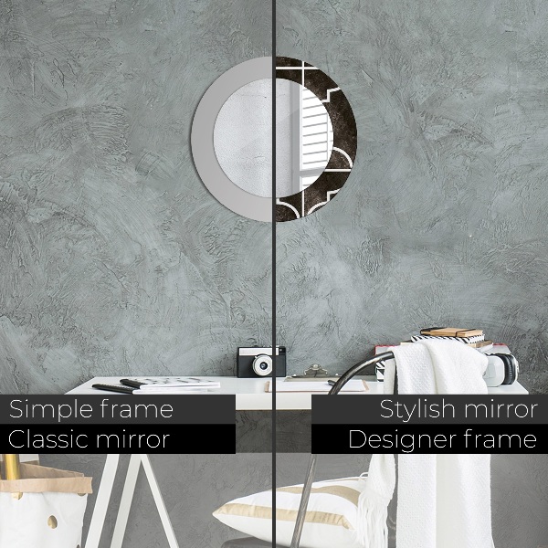 Round decorative mirror Antique tiles