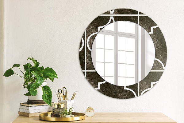 Round decorative mirror Antique tiles