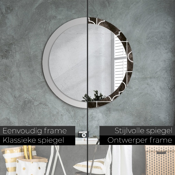 Round decorative mirror Antique tiles