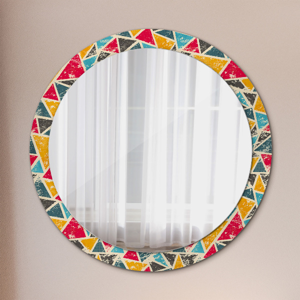 Round wall mirror decor Retro composition