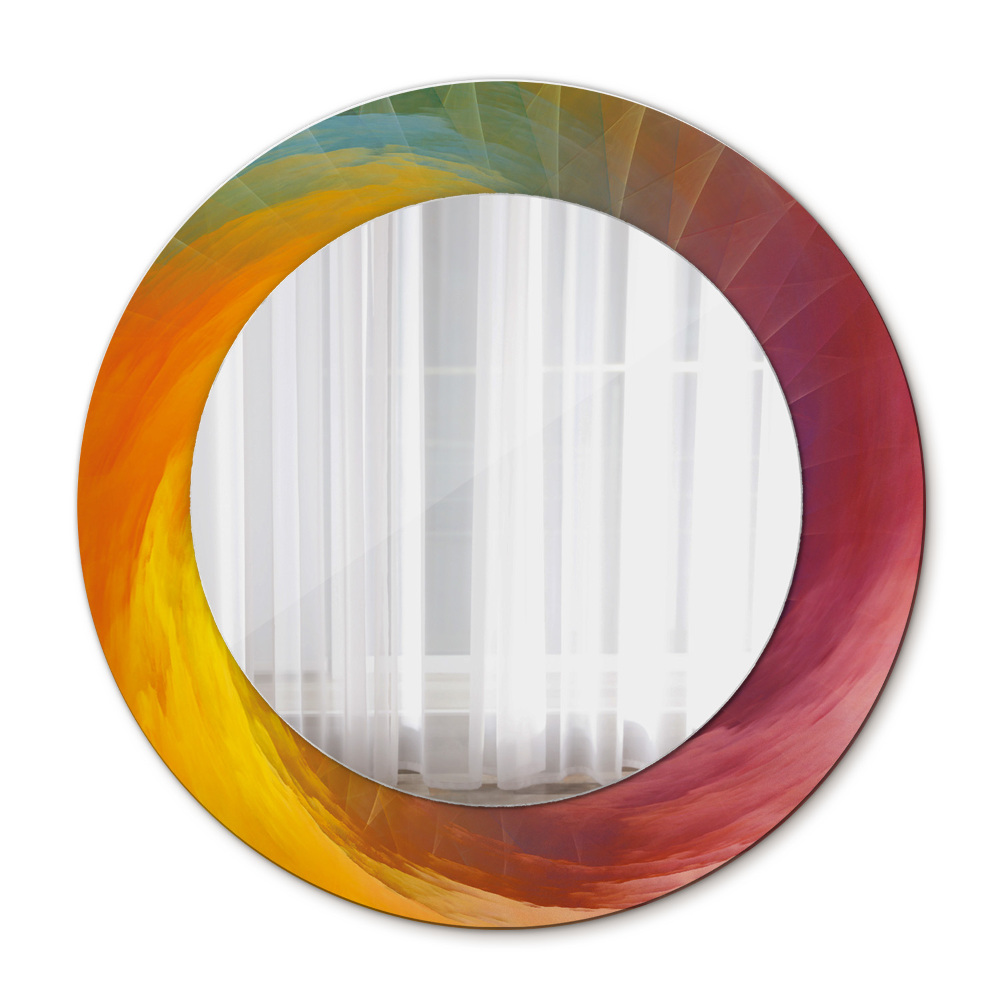Round decorative mirror Hypnotic spiral