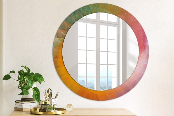 Round decorative mirror Hypnotic spiral
