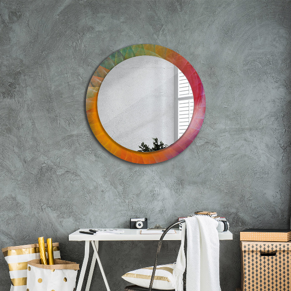Round decorative mirror Hypnotic spiral