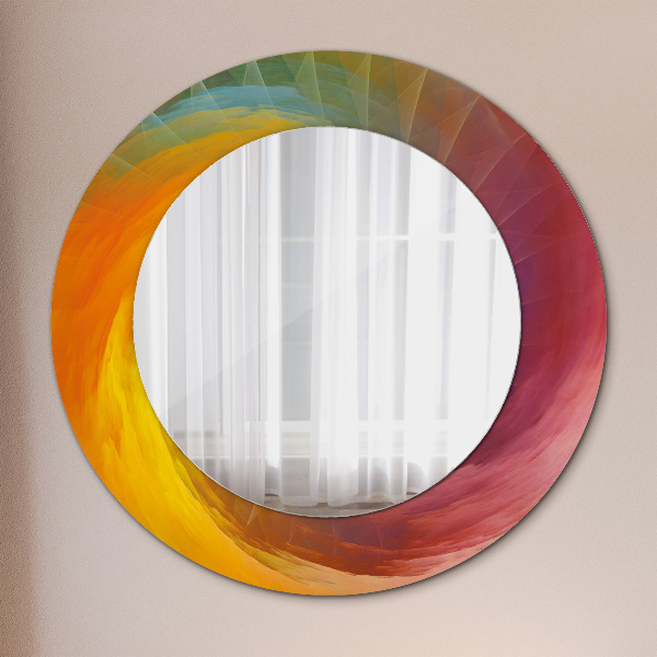 Round decorative mirror Hypnotic spiral
