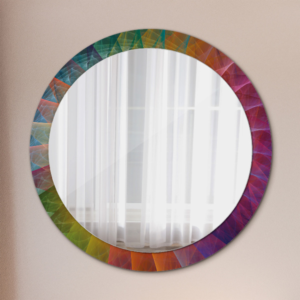 Round decorative mirror Hypnotic spiral