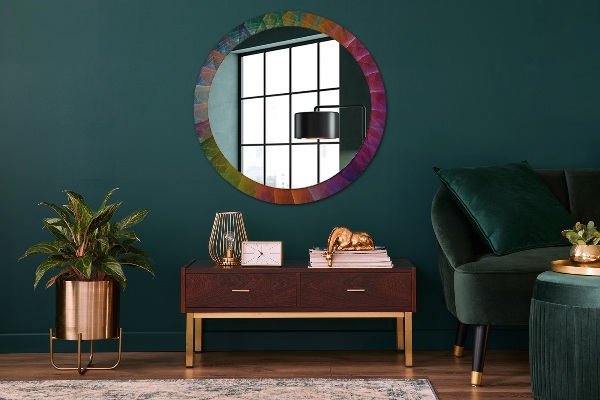 Round decorative mirror Hypnotic spiral